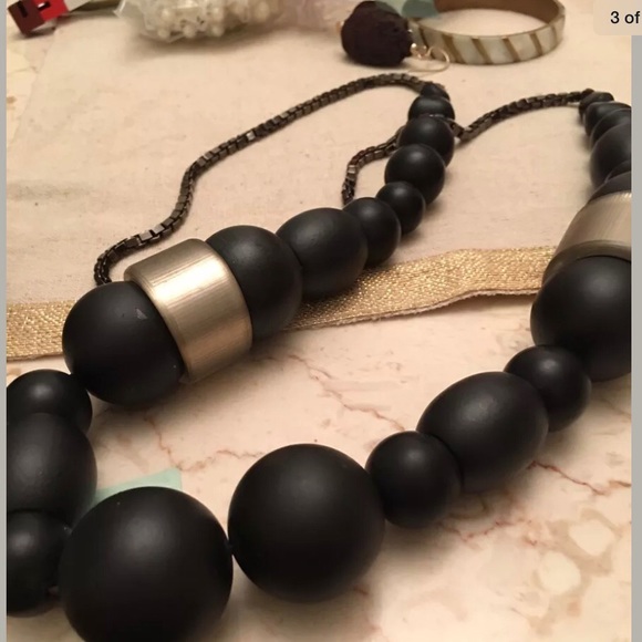 Alexis Bittar gorgeous set black and silver color with box dust & shopping bag - Picture 3 of 10